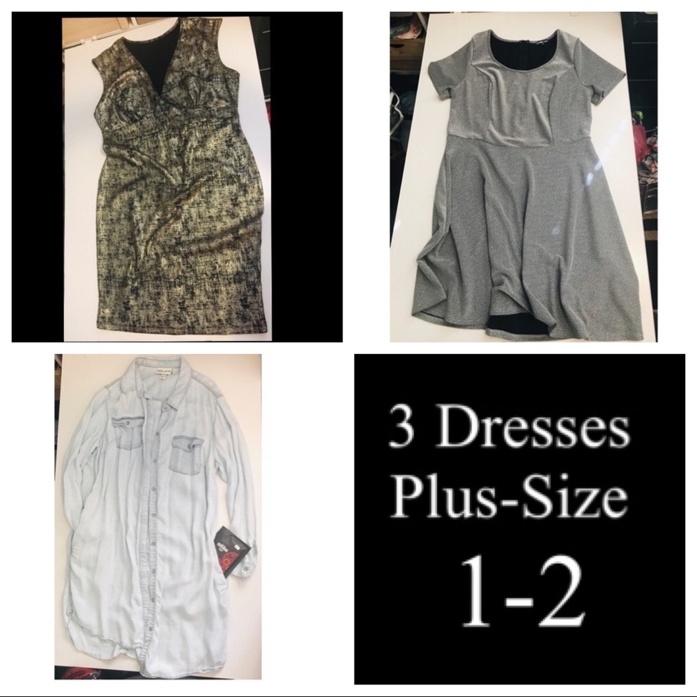 3 Plus size dresses.